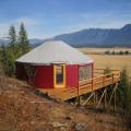 A beautiful 27' Eco-Yurt overlooking a peaceful N. Idaho valley.