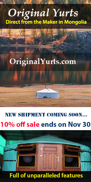 Original yurts for sale