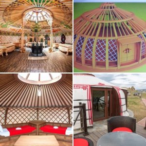 Rustic Traditional Mongolian Ger (Yurt)