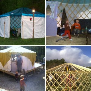 Home built yurts