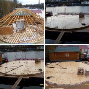 Floating yurt