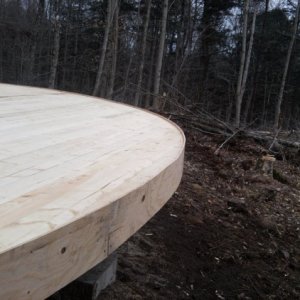 Yurt deck complete.
