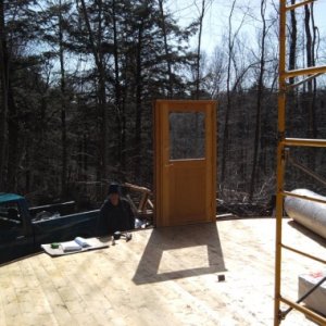Yurt door.