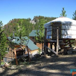 Adventure Montana's 3-walls yurt