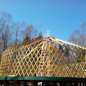 Yurt frame.