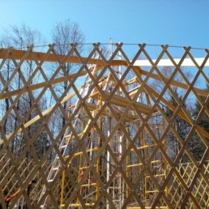 Yurt frame.