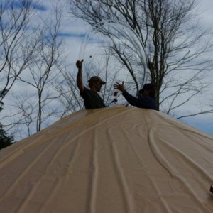 Yurt dome.