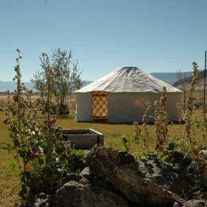 One of my yurts set up in Summer lake Oregon