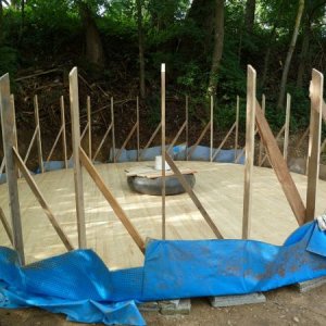 pillers for teh reed panel yurt