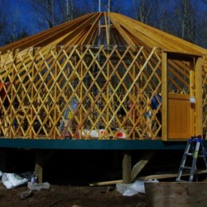 Yurt frame.