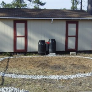 Foundation is laid using marl rock...