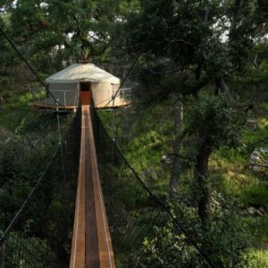Bridge to yurt