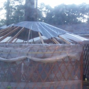 Made the mistake of covering my yurt greenhouse with plastic from the local hardware store. It only lasted half the summer because it was not UV prote