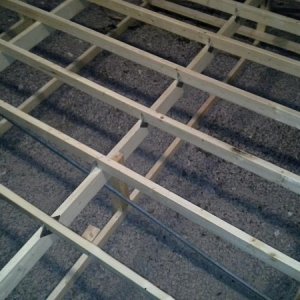 022 Framing the deck.