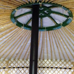 our central crown roof of the yurt