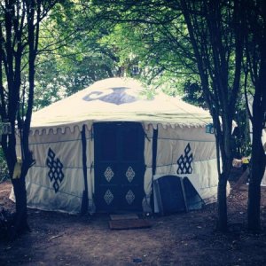 yoni yurt in the woods