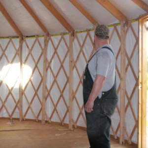 Mr king helped put the roof on.