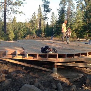 1/2 way done with the plywood.