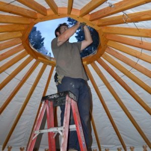 Putting the dome in!