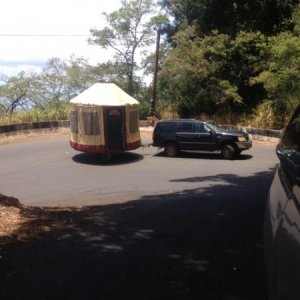 Mobile Yurt on Trailer