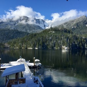 View from the yurt.