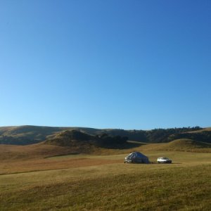South Island of New Zealand, near Dunedin. I'm living here full-time on a farmer's hay-field.