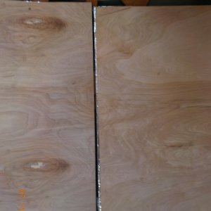 Uneven wall board with gap in between