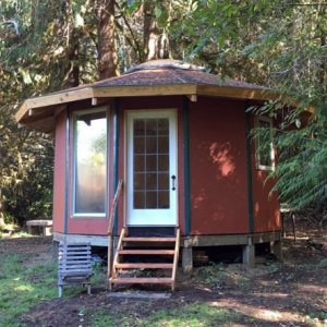 Finished yurt in October 2018