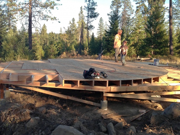 1/2 way done with the plywood.
