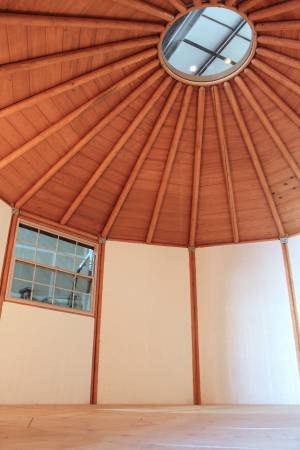 12 wall Yurt Cabin ceiling