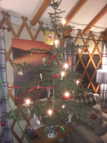1st yurt christmas