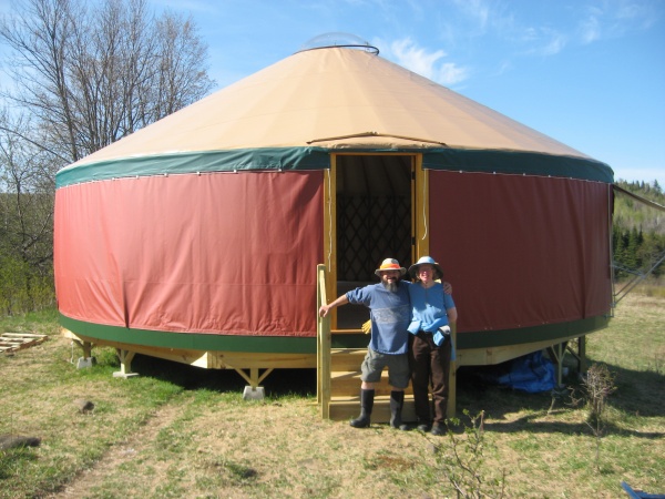 30 ft White Mountain Yurt finished.