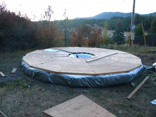 All the platform sections together--a mostly good fit!