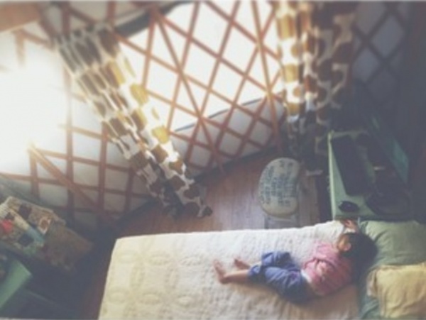 Bedroom view from loft railing