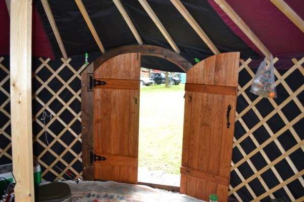 Finished door from inside.