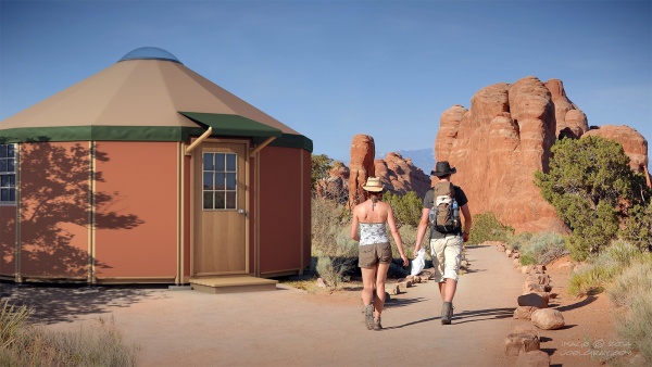 Freedom Yurt Cabins Utah desert color package