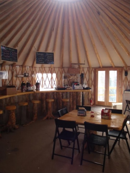 Interior panorama of the Shedhorn Grill in SW Montana.