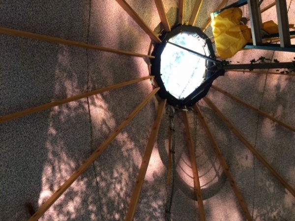 interior yurt roof