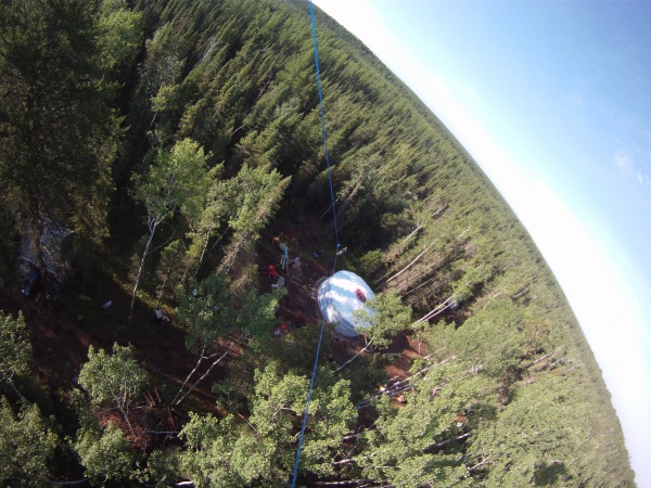 Just prior to the crash/shootdown.