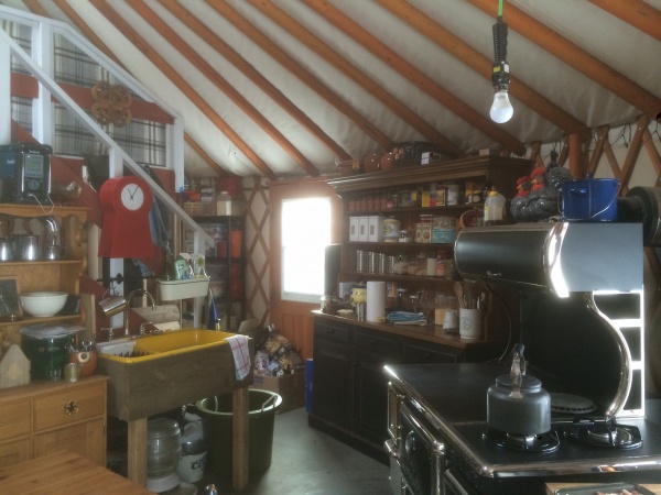 Kitchen. Notice the trouble light......more wiring to do..