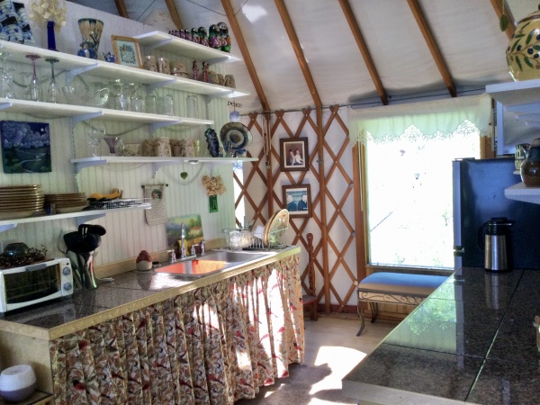 kitchen with open concept