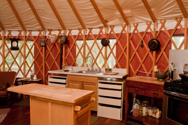 Krepps yurt kitchen