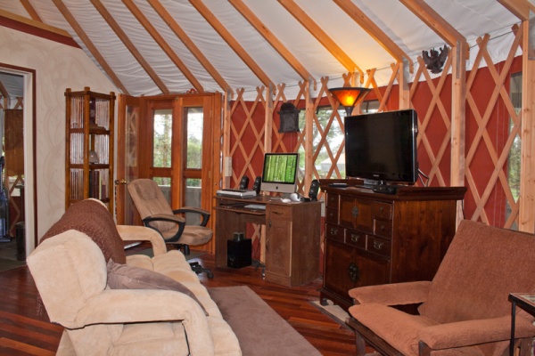 Krepps yurt living room
