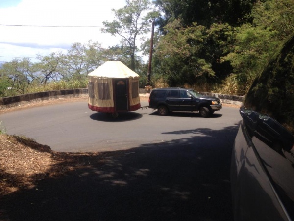 Mobile Yurt on Trailer