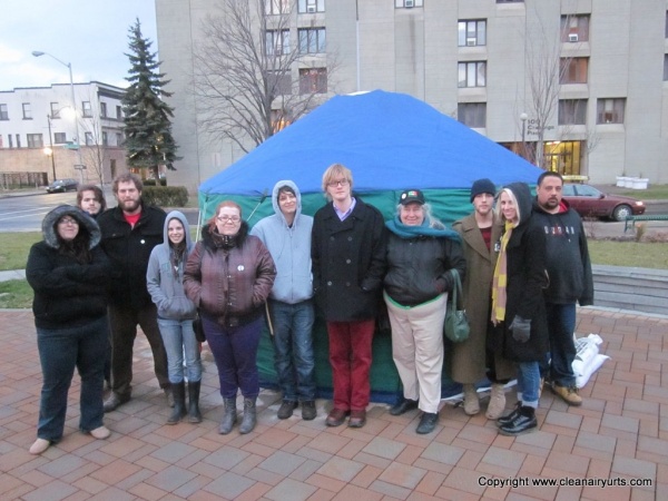 Occupy Binghampton and Clean Air Yurts