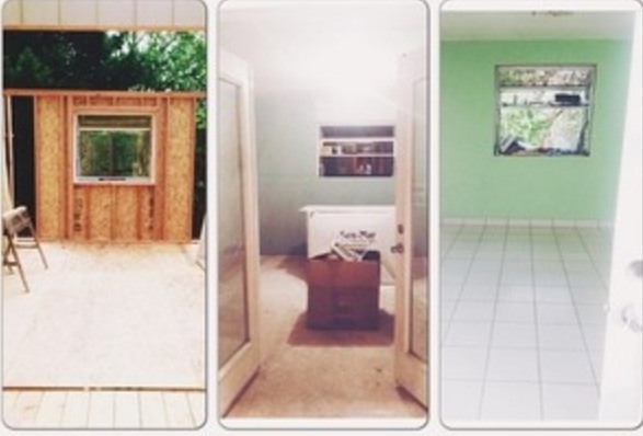 Our bathhouse progression.