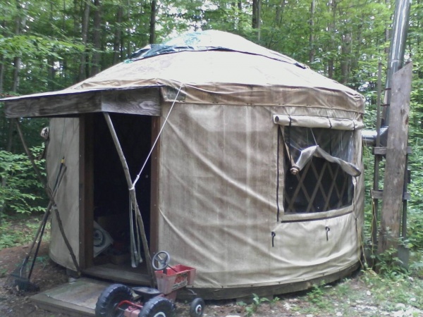 Our little yurt. A short walk from the main yurt.