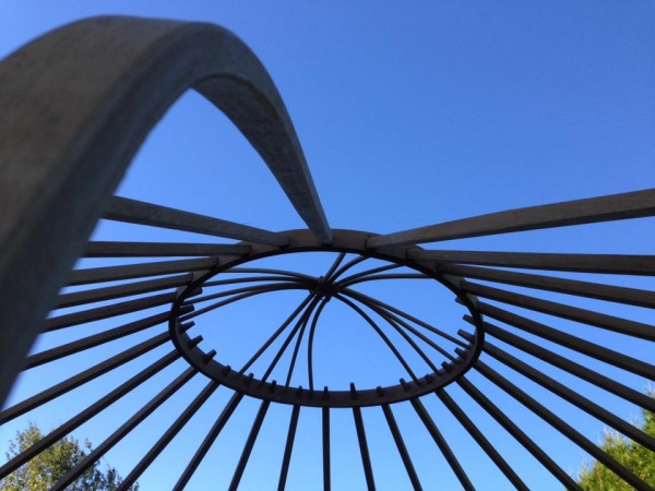 roof structure angled