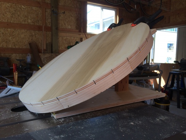 Side view of the jig.