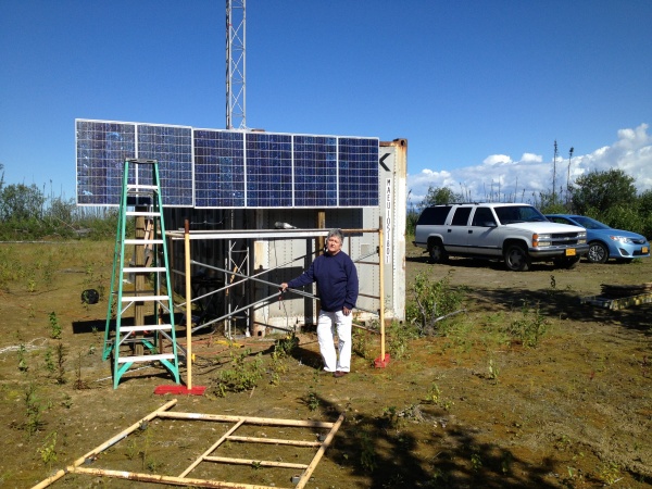 Solar wind power is our source of electric power. We also use a Honda 2000i.  13 hrs on a gallon of gasoline.